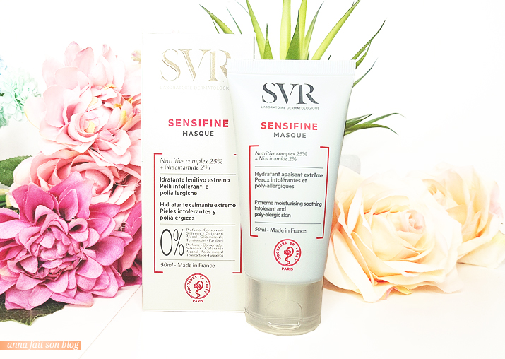 SVR gamme Sensifine : masque #skincare