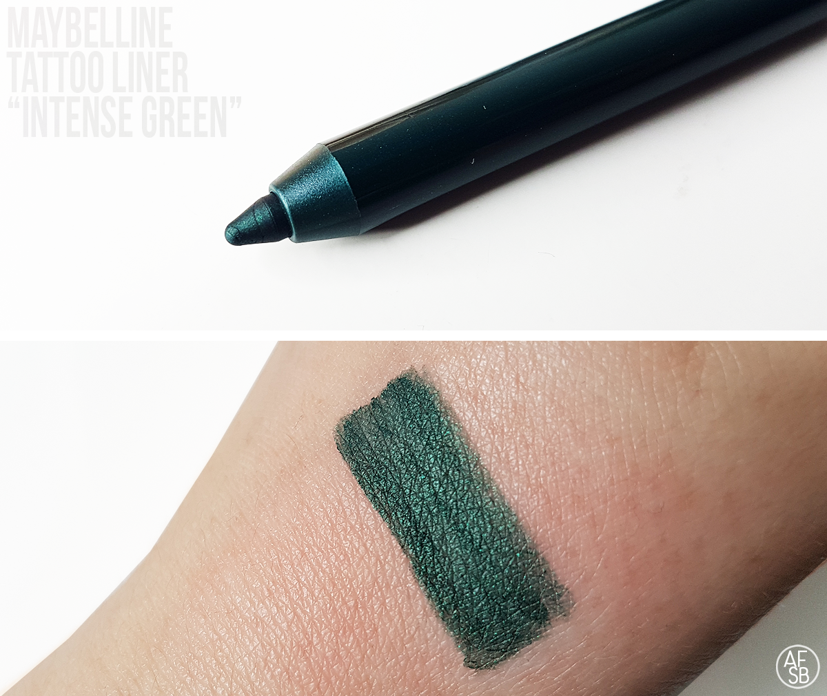 Tattoo Liner de Maybelline in Intense Green #eyepencil #eyemakeup