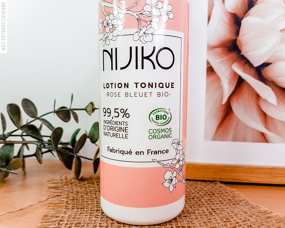 Lotion tonique bio rose-bleuet Nijiko